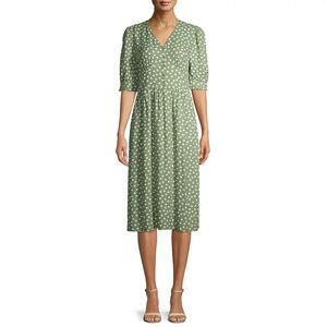 Time and tru Polka dots Midi Dress